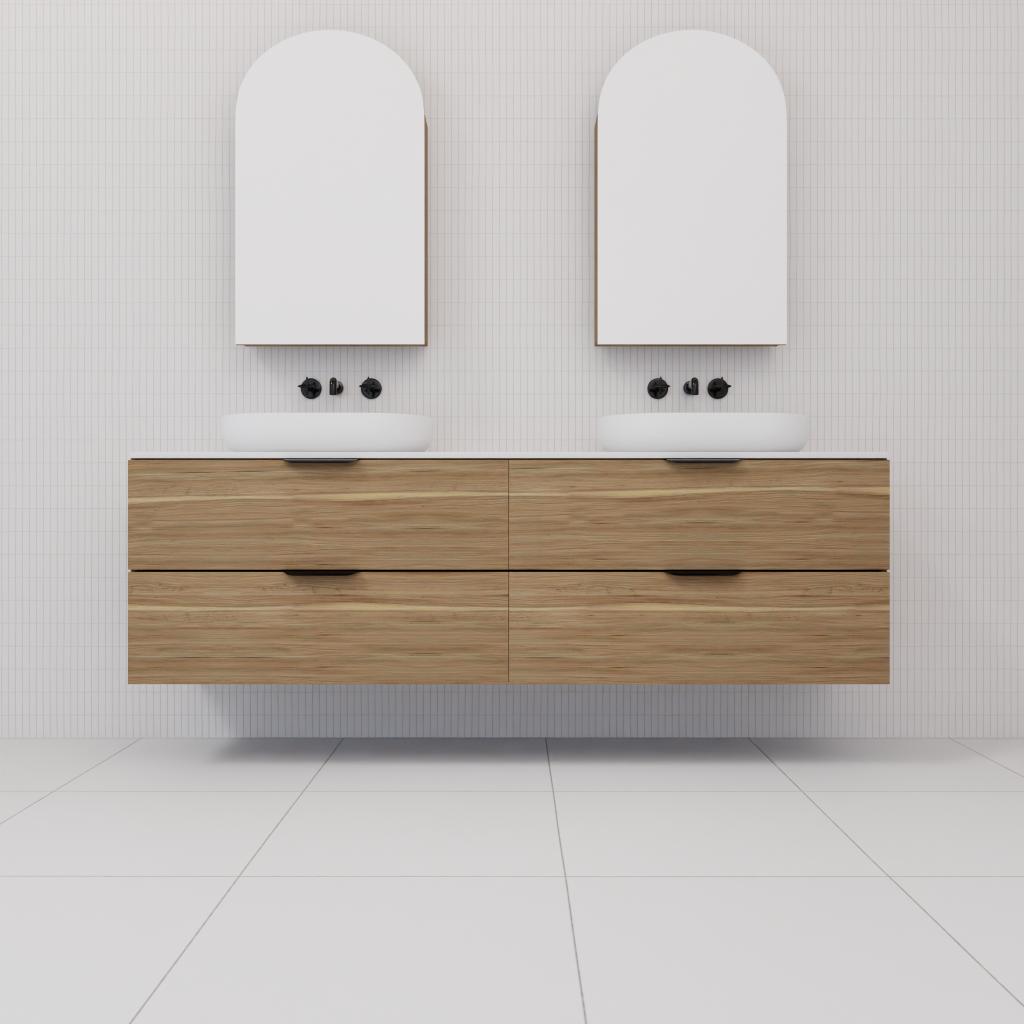Odesa - 1800mm Tuscan Oak Wall Hung Vanity