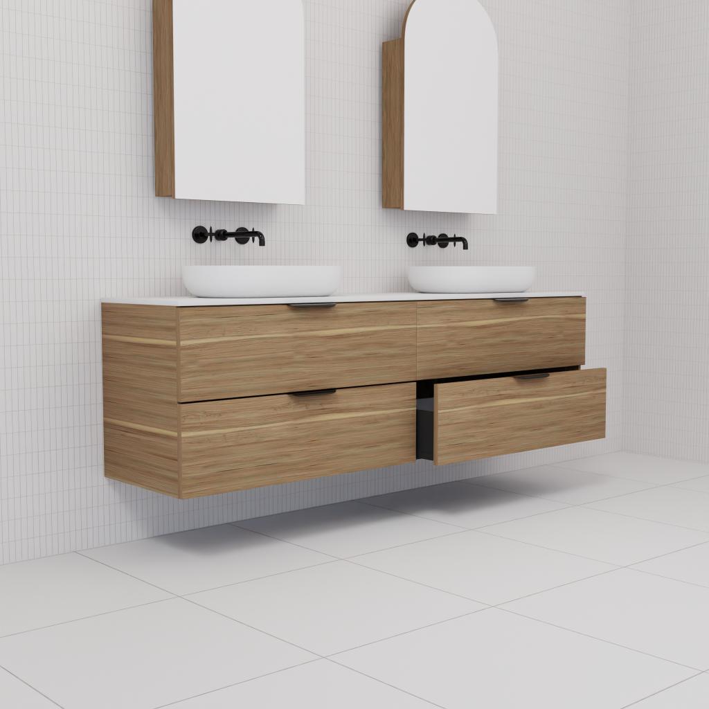 Odesa - 1800mm Tuscan Oak Wall Hung Vanity