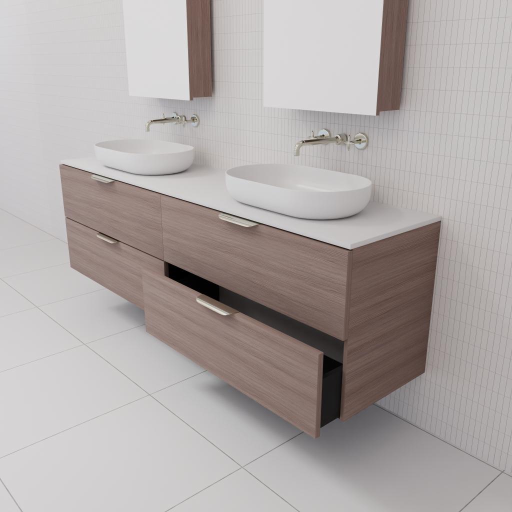 Odesa - 1800mm Urban Oak Wall Hung Vanity