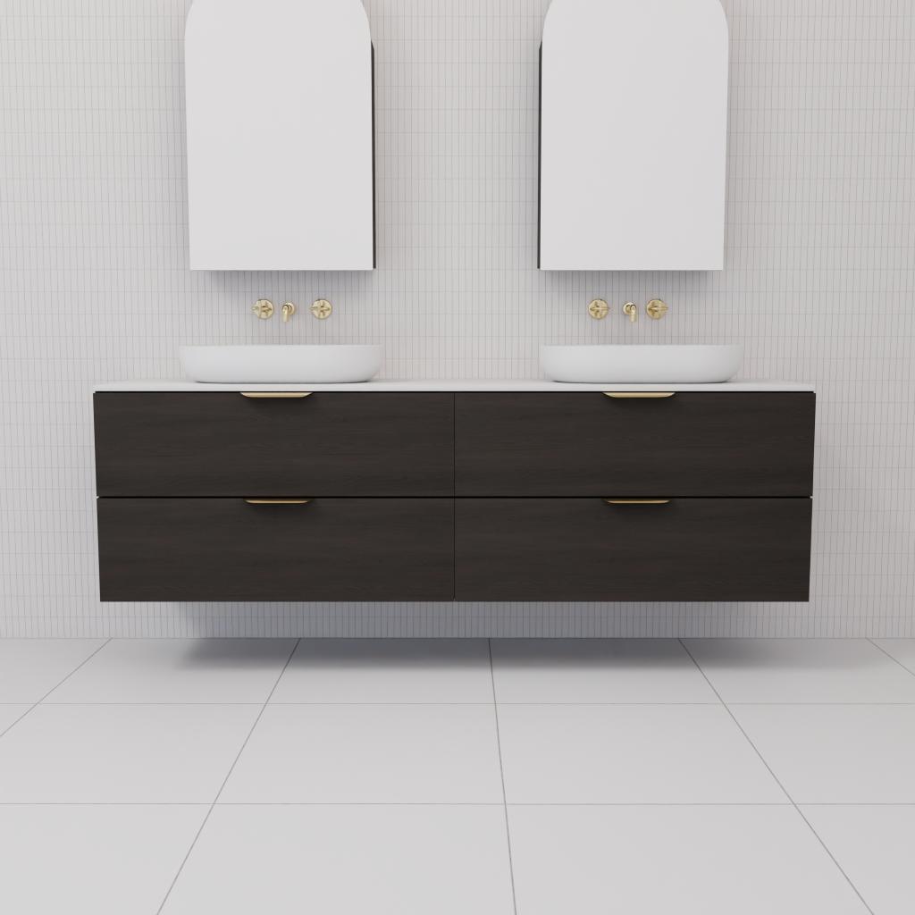 Odesa - 1800mm Smoked Onyx Wall Hung Vanity