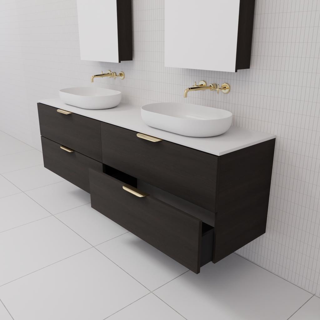 Odesa - 1800mm Smoked Onyx Wall Hung Vanity