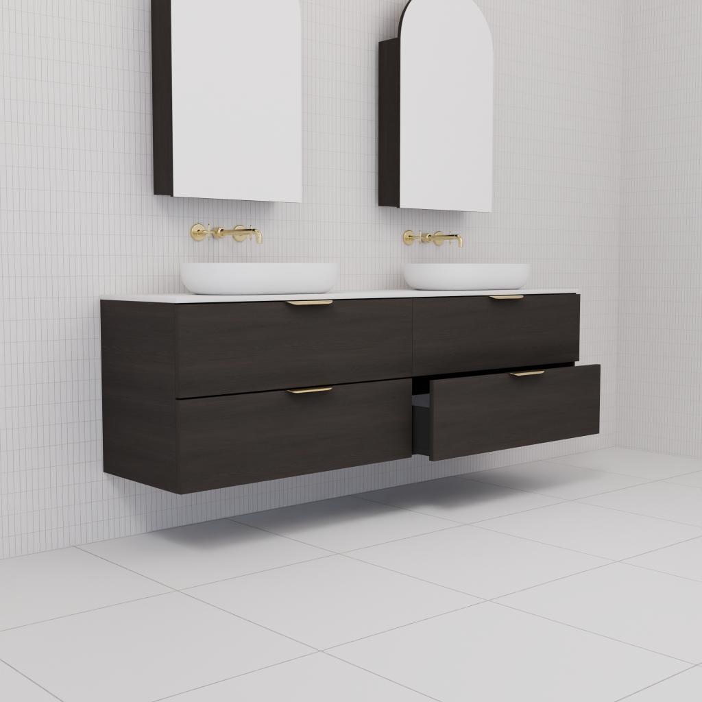 Odesa - 1800mm Smoked Onyx Wall Hung Vanity