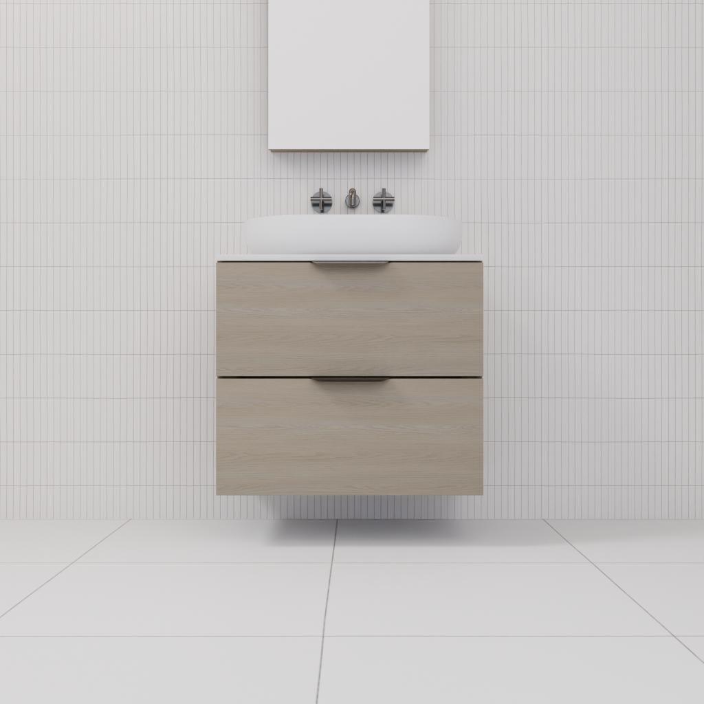 Odesa - 600mm Smoked Ash Wall Hung Vanity