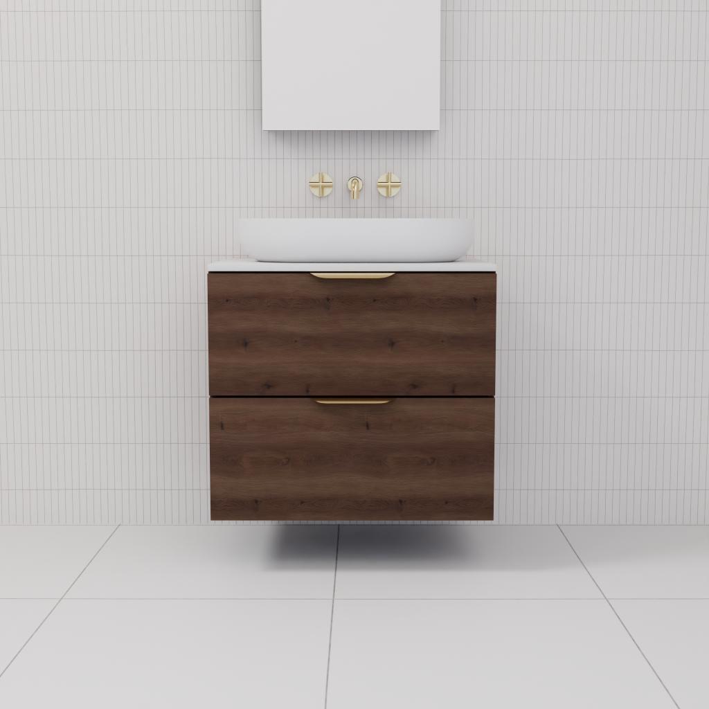 Odesa - 600mm Chestnut Wall Hung Vanity