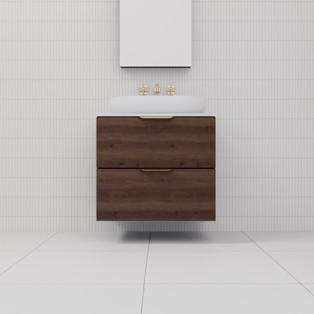 Odesa - 600mm Chestnut Wall Hung Vanity