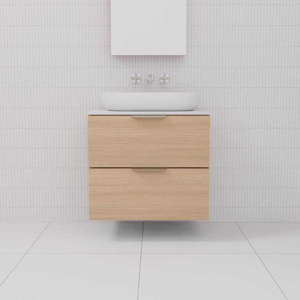 Odesa - 600mm Nordic Oak Wall Hung Vanity