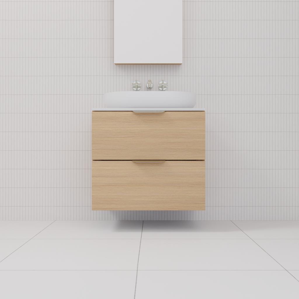 Odesa - 600mm Nordic Oak Wall Hung Vanity