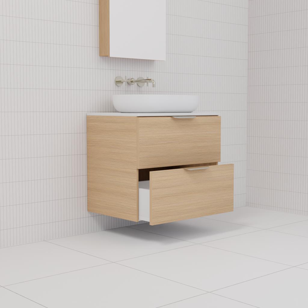 Odesa - 600mm Nordic Oak Wall Hung Vanity