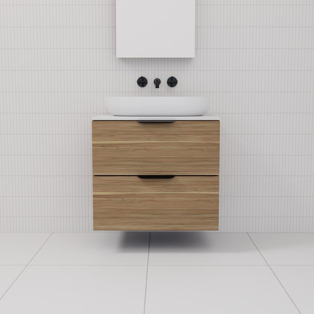 Odesa - 600mm Tuscan Oak Wall Hung Vanity