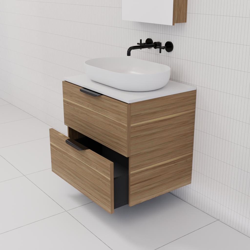 Odesa - 600mm Tuscan Oak Wall Hung Vanity