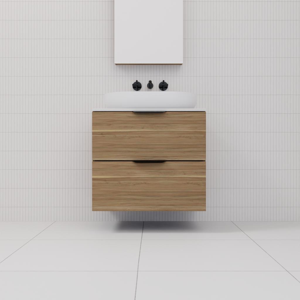 Odesa - 600mm Tuscan Oak Wall Hung Vanity