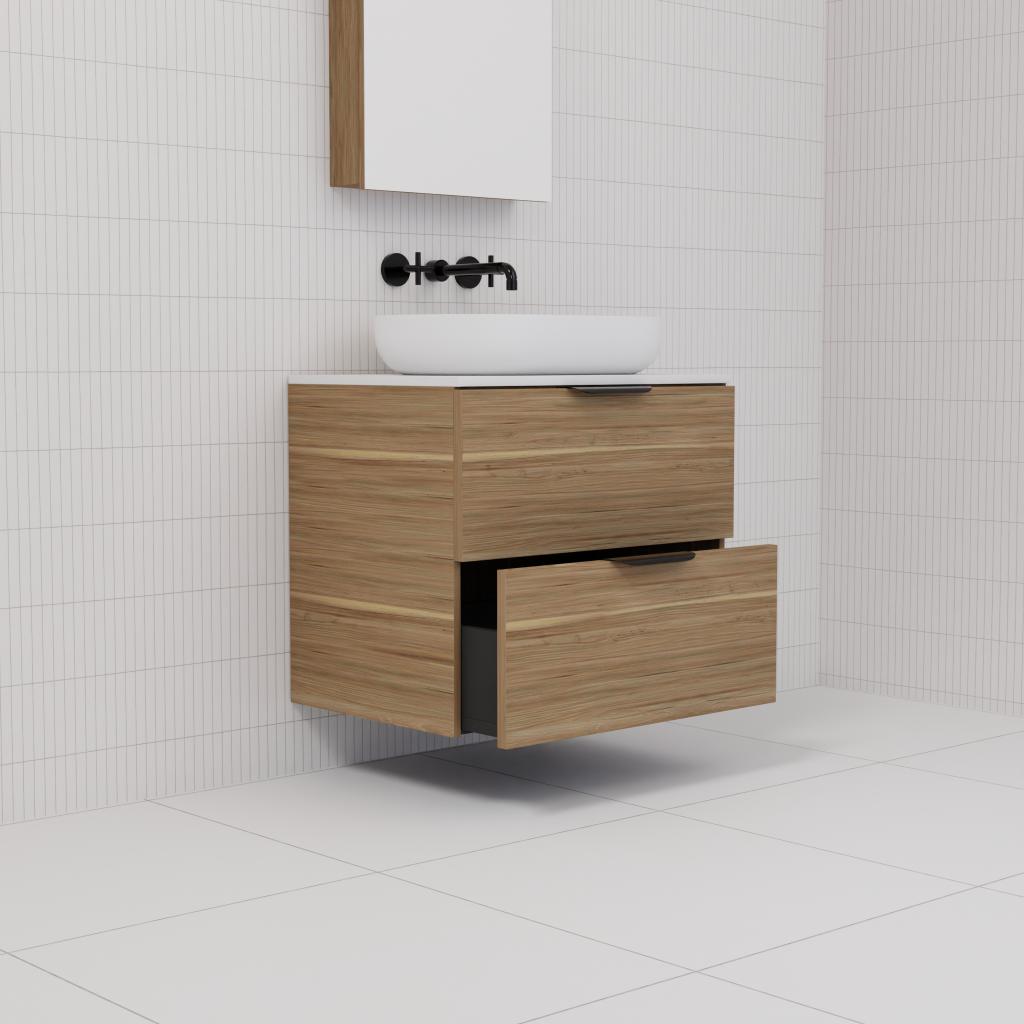 Odesa - 600mm Tuscan Oak Wall Hung Vanity