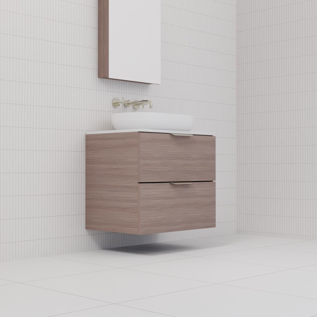 Odesa - 600mm Urban Oak Wall Hung Vanity