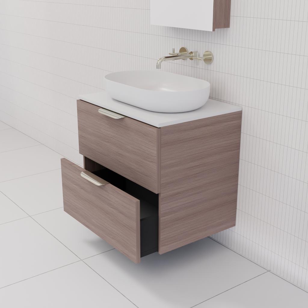 Odesa - 600mm Urban Oak Wall Hung Vanity
