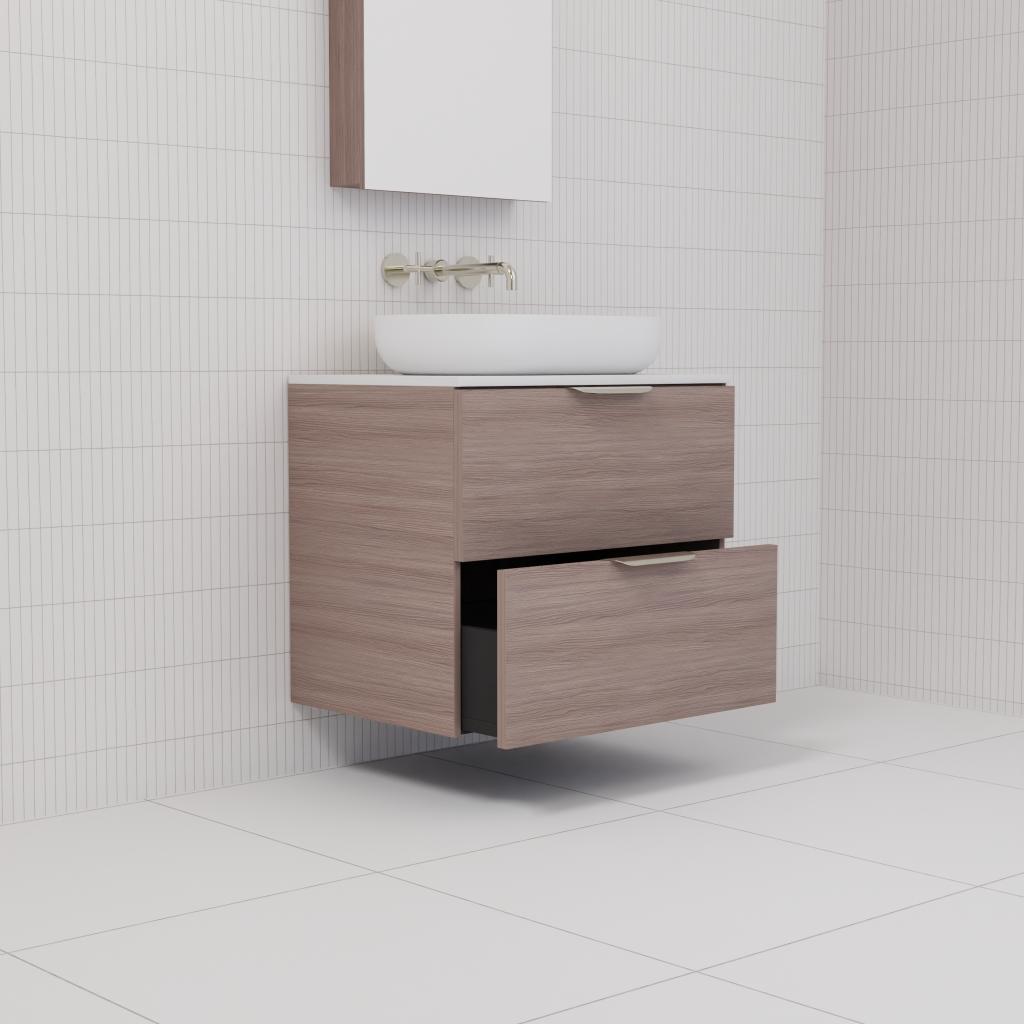Odesa - 600mm Urban Oak Wall Hung Vanity