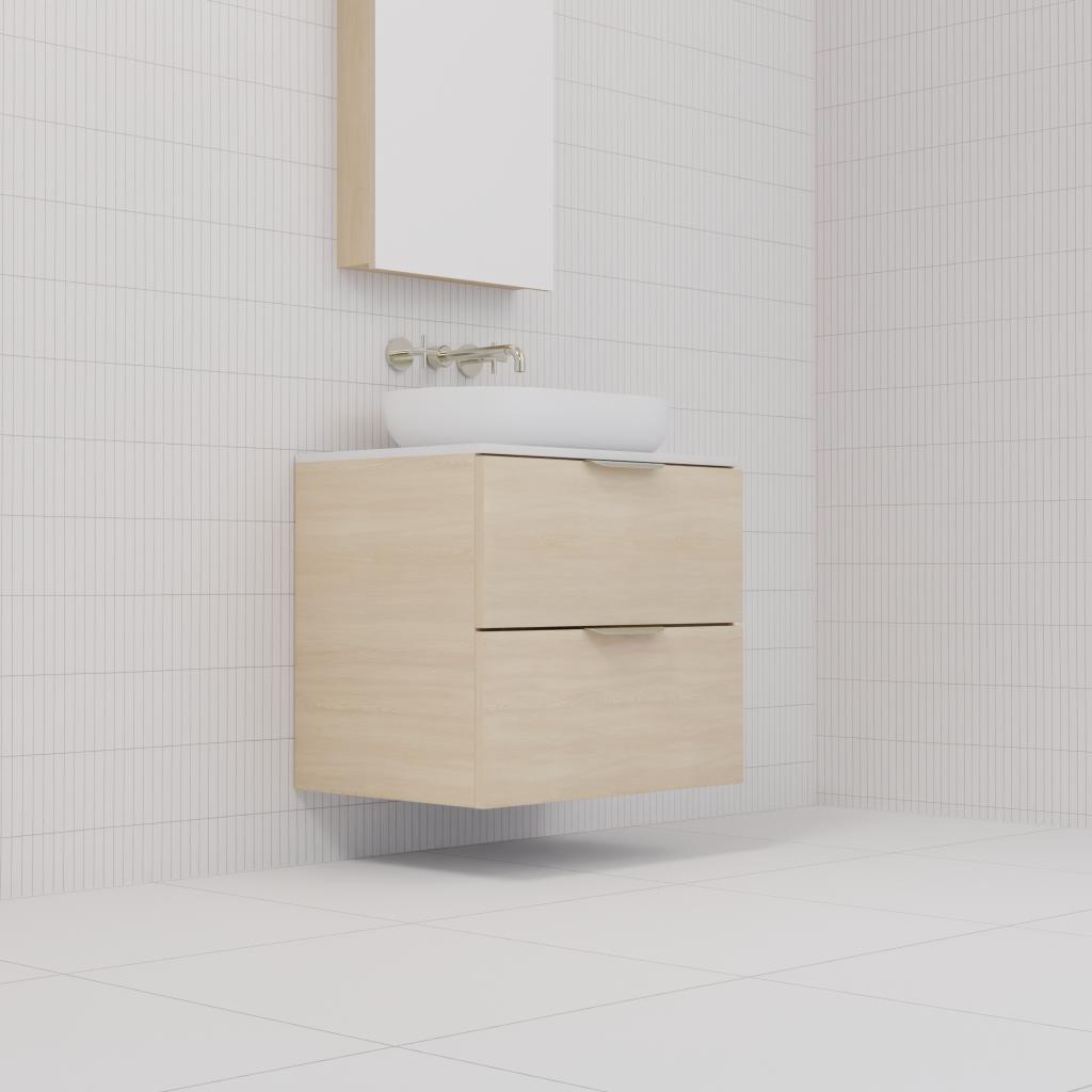 Odesa - 600mm Vero Oak Wall Hung Vanity