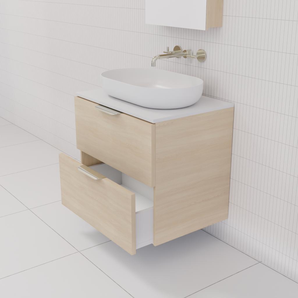 Odesa - 600mm Vero Oak Wall Hung Vanity