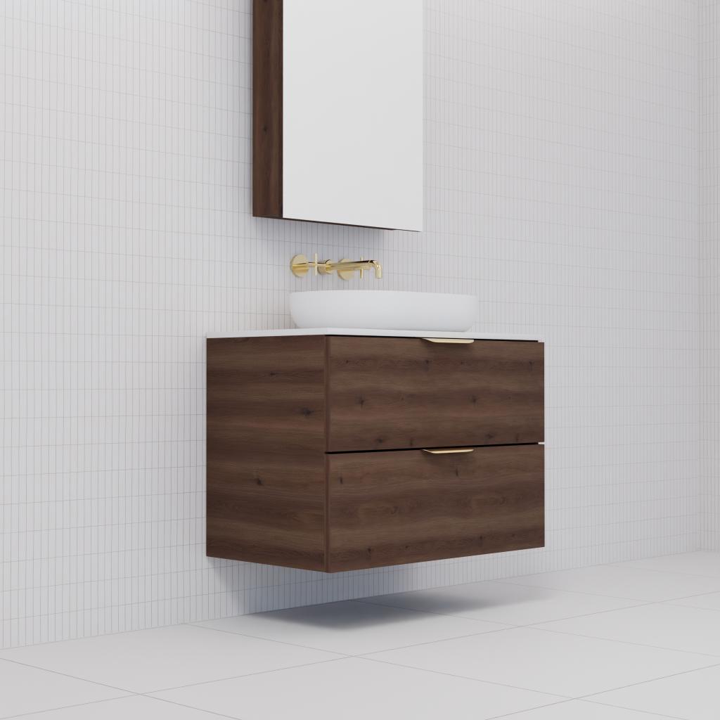 Odesa - 750mm Chestnut Wall Hung Vanity