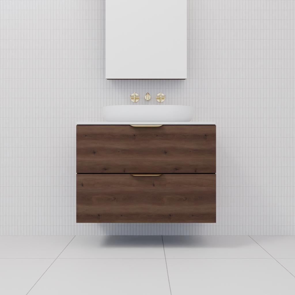 Odesa - 750mm Chestnut Wall Hung Vanity