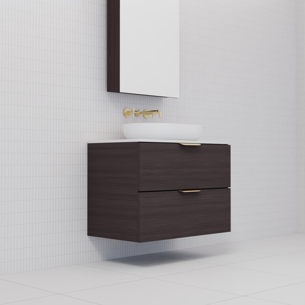 Odesa - 750mm Espresso Oak Wall Hung Vanity