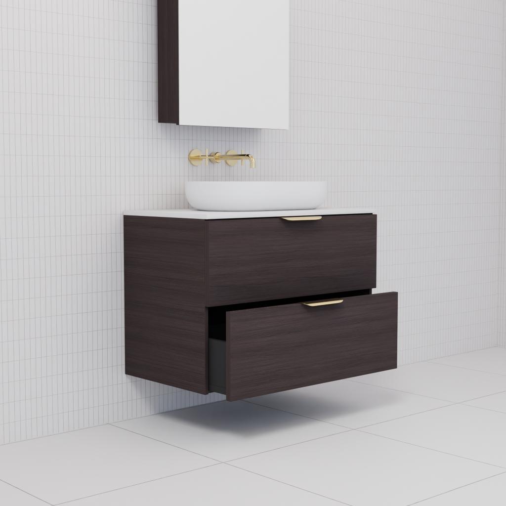 Odesa - 750mm Espresso Oak Wall Hung Vanity