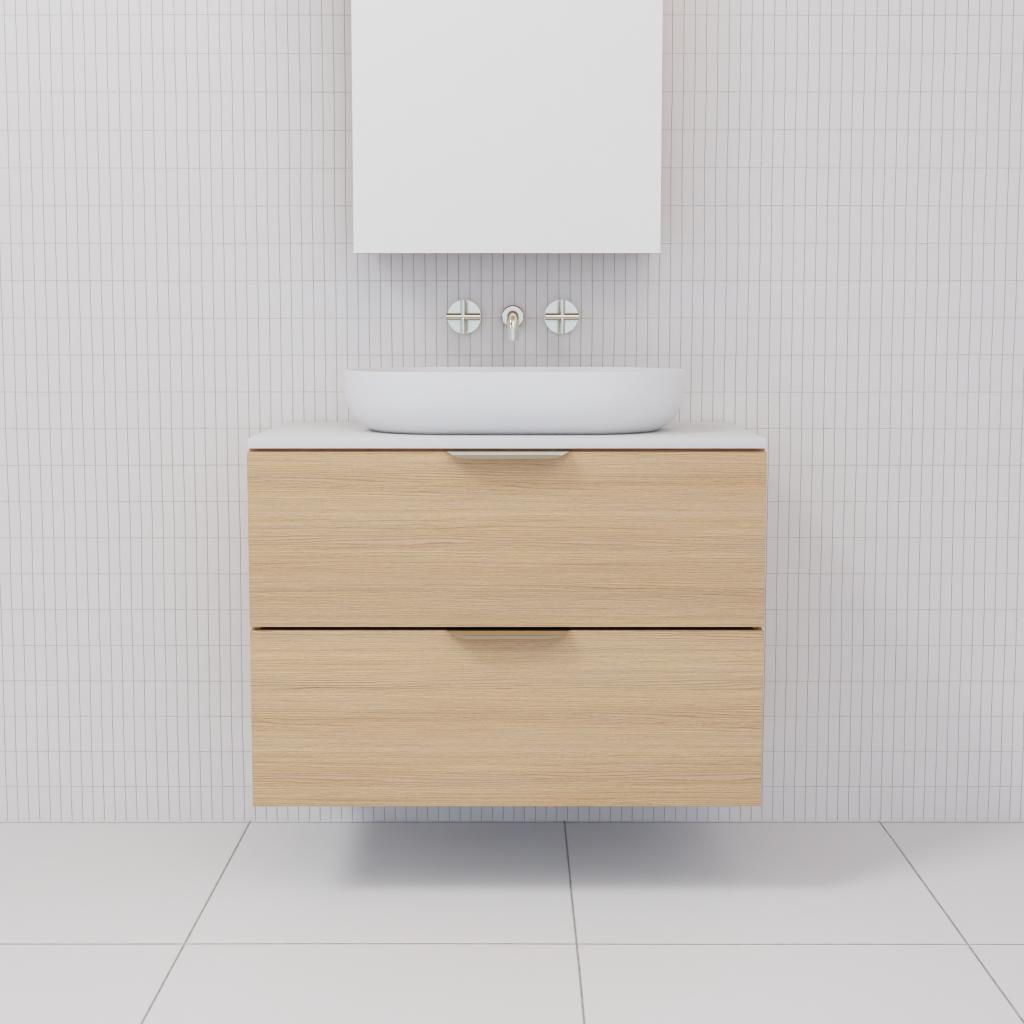 Odesa - 750mm Nordic Oak Wall Hung Vanity