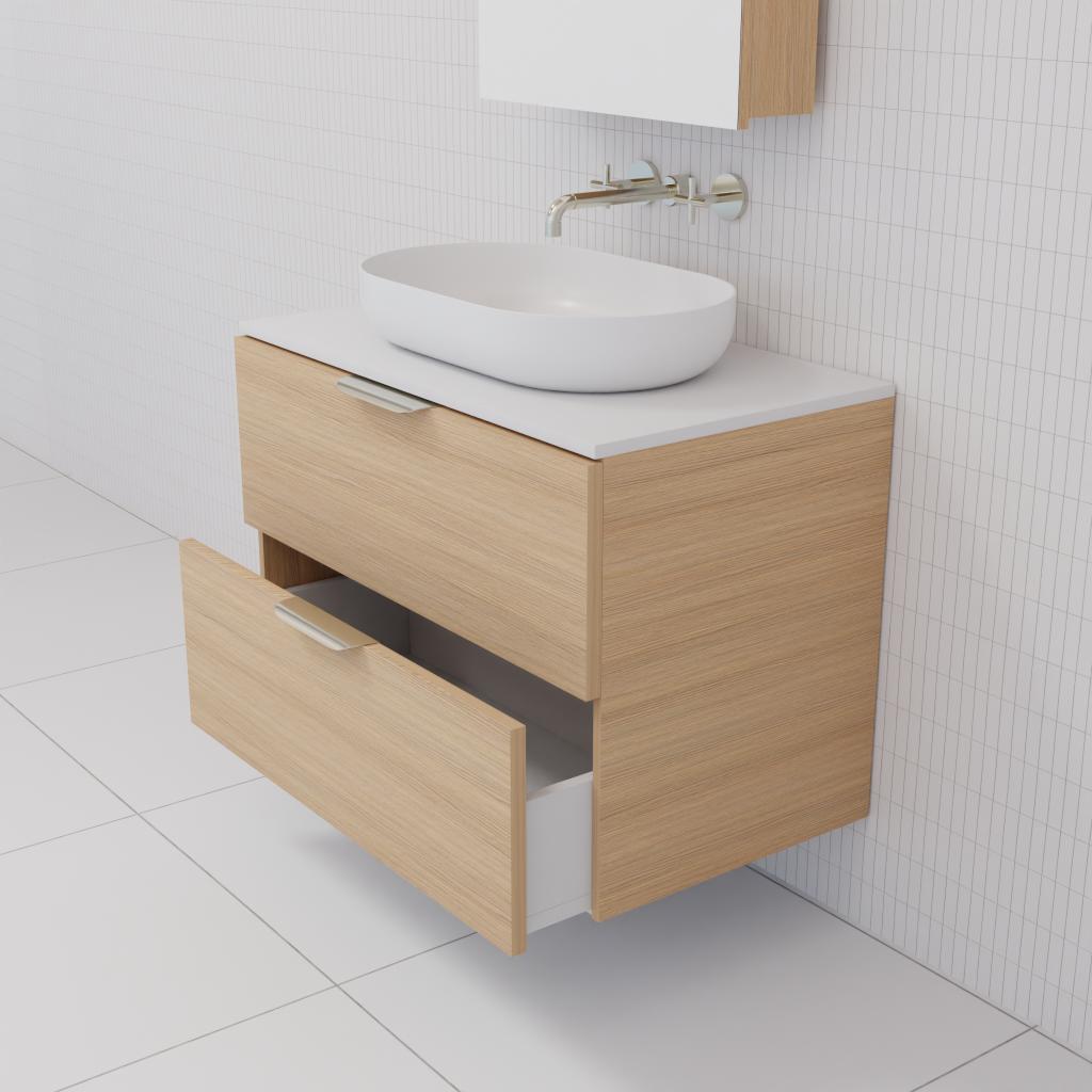 Odesa - 750mm Nordic Oak Wall Hung Vanity