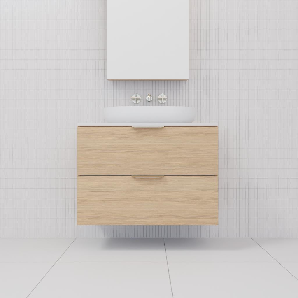 Odesa - 750mm Nordic Oak Wall Hung Vanity