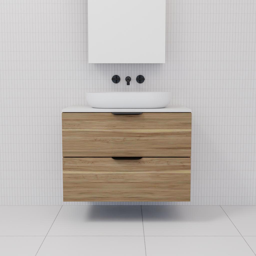 Odesa - 750mm Tuscan Oak Wall Hung Vanity