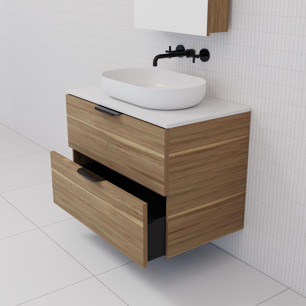 Odesa - 750mm Tuscan Oak Wall Hung Vanity