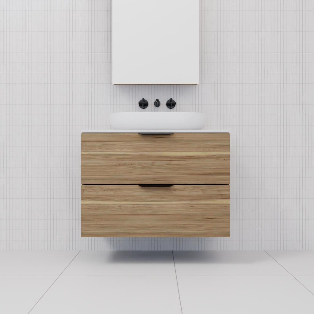 Odesa - 750mm Tuscan Oak Wall Hung Vanity