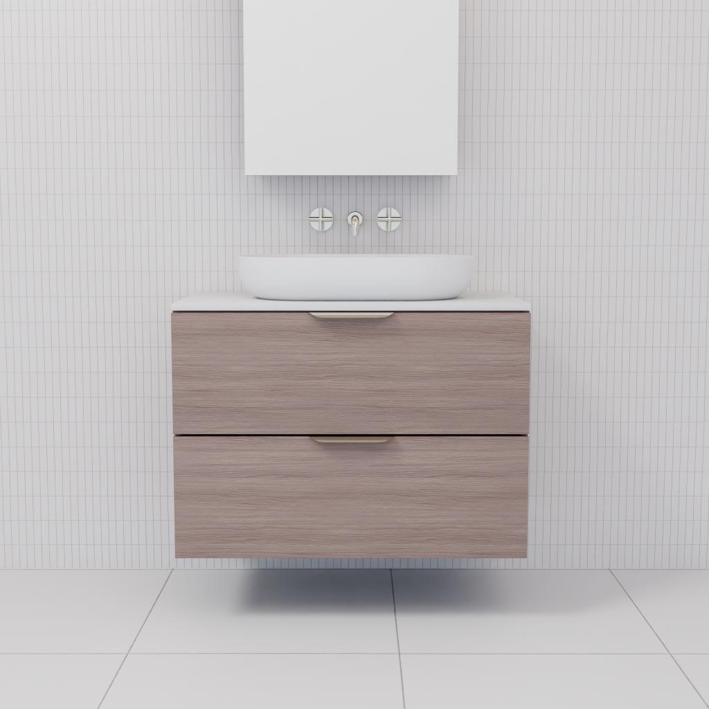 Odesa - 750mm Urban Oak Wall Hung Vanity