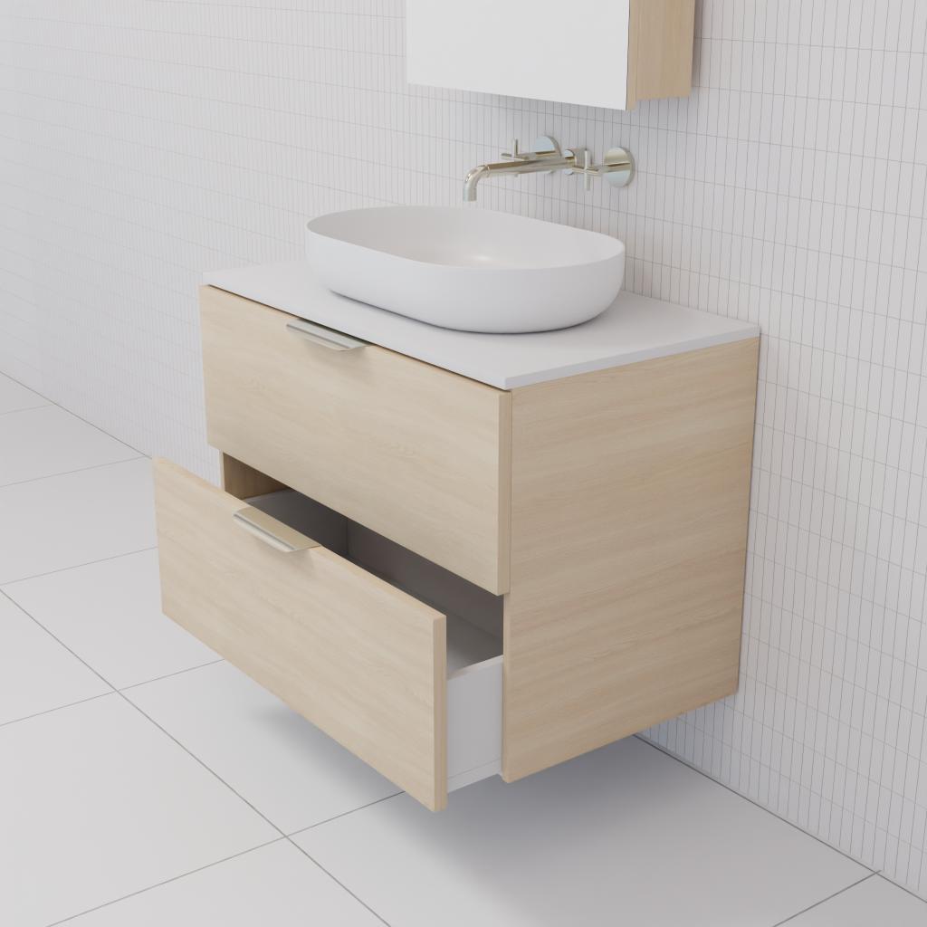 Odesa - 750mm Vero Oak Wall Hung Vanity