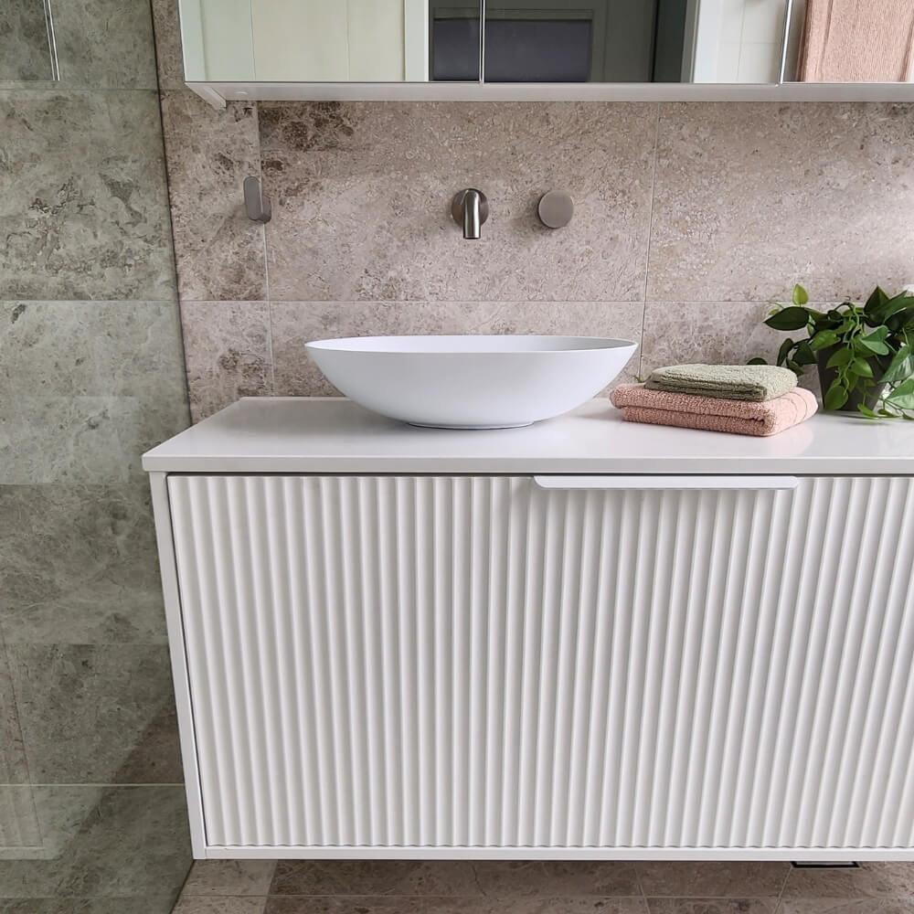 Nicola - Matte White Solid Surface Basin