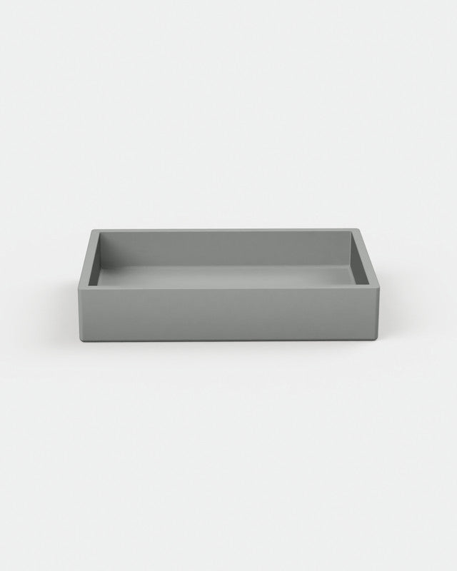 Box Concrete Basin - One Tone Wall Mount with Bracket