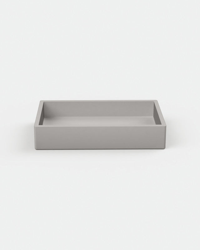 Box Concrete Basin - One Tone Wall Mount with Bracket