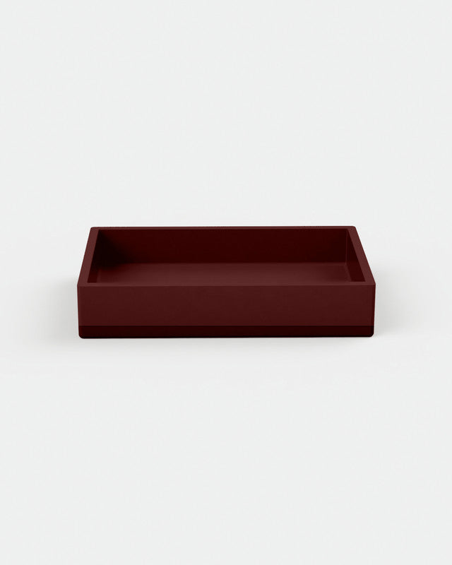 Box Concrete Basin - Two Tone Surface Mount