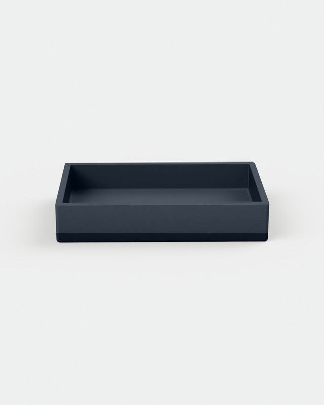 Box Concrete Basin - Two Tone Wall Mount with Bracket