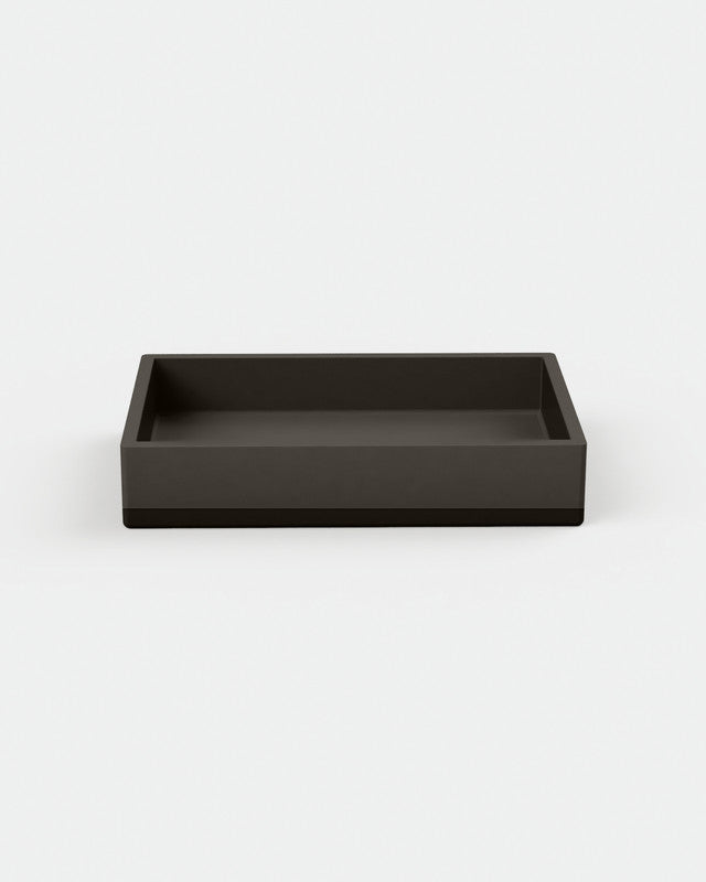 Box Concrete Basin - Two Tone Wall Mount with Bracket