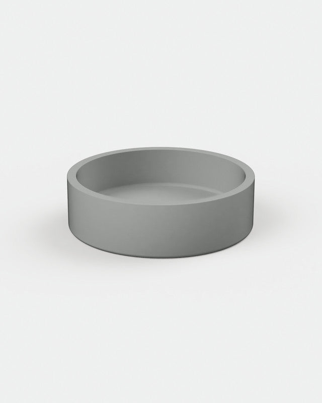 Cylinder Concrete Hoop Basin - Freestanding