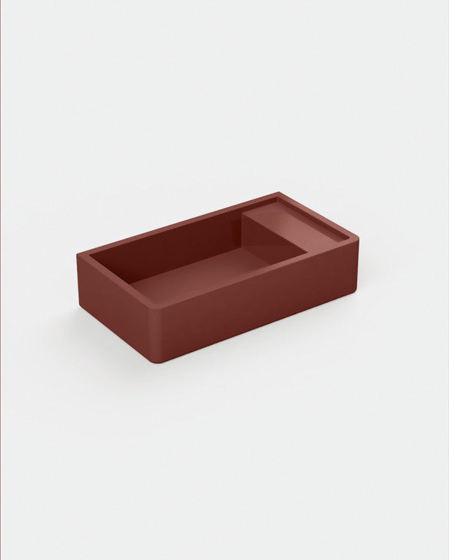 Shelf 02 Concrete Basin - Wall Mount | No Tap Hole | No Overflow