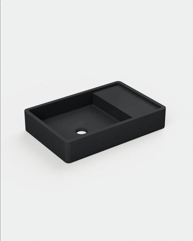 Shelf 03 Concrete Basin - Wall Mount | No Tap Hole | No Overflow