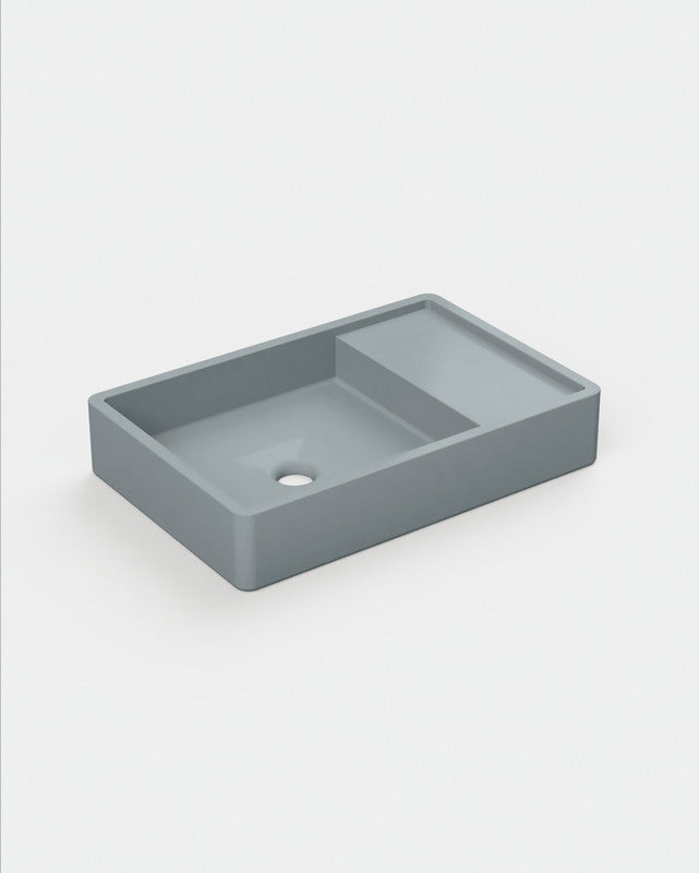 Shelf 03 Concrete Basin - Wall Mount | No Tap Hole | No Overflow
