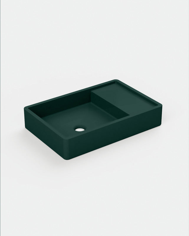 Shelf 03 Concrete Basin - Wall Mount | No Tap Hole | No Overflow