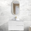Noosa - 900mm Matte White Wall Hung Vanity