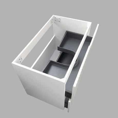 Noosa - 900mm Matte White Wall Hung Vanity