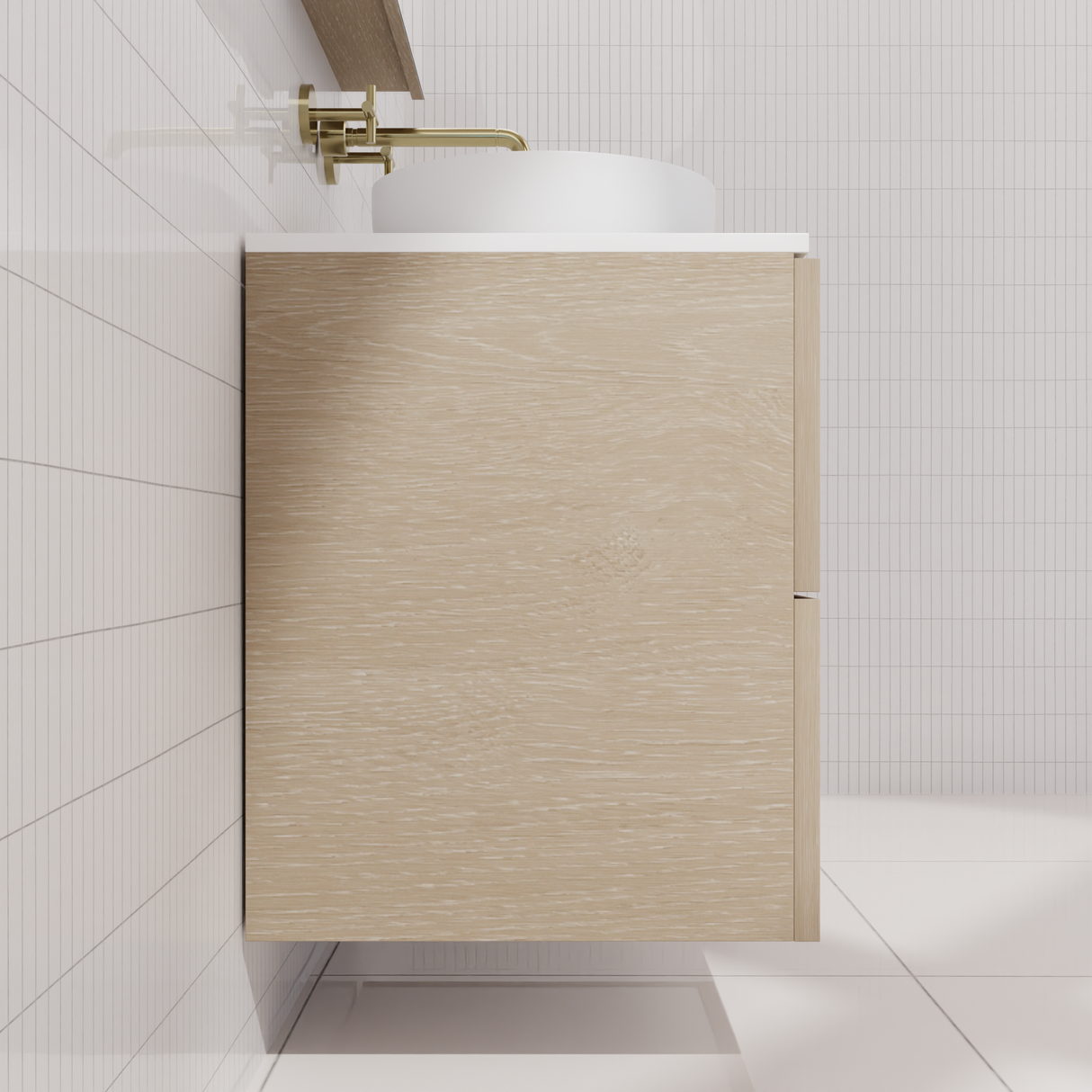 Odesa - 750mm Coastal Oak Wall Hung Vanity