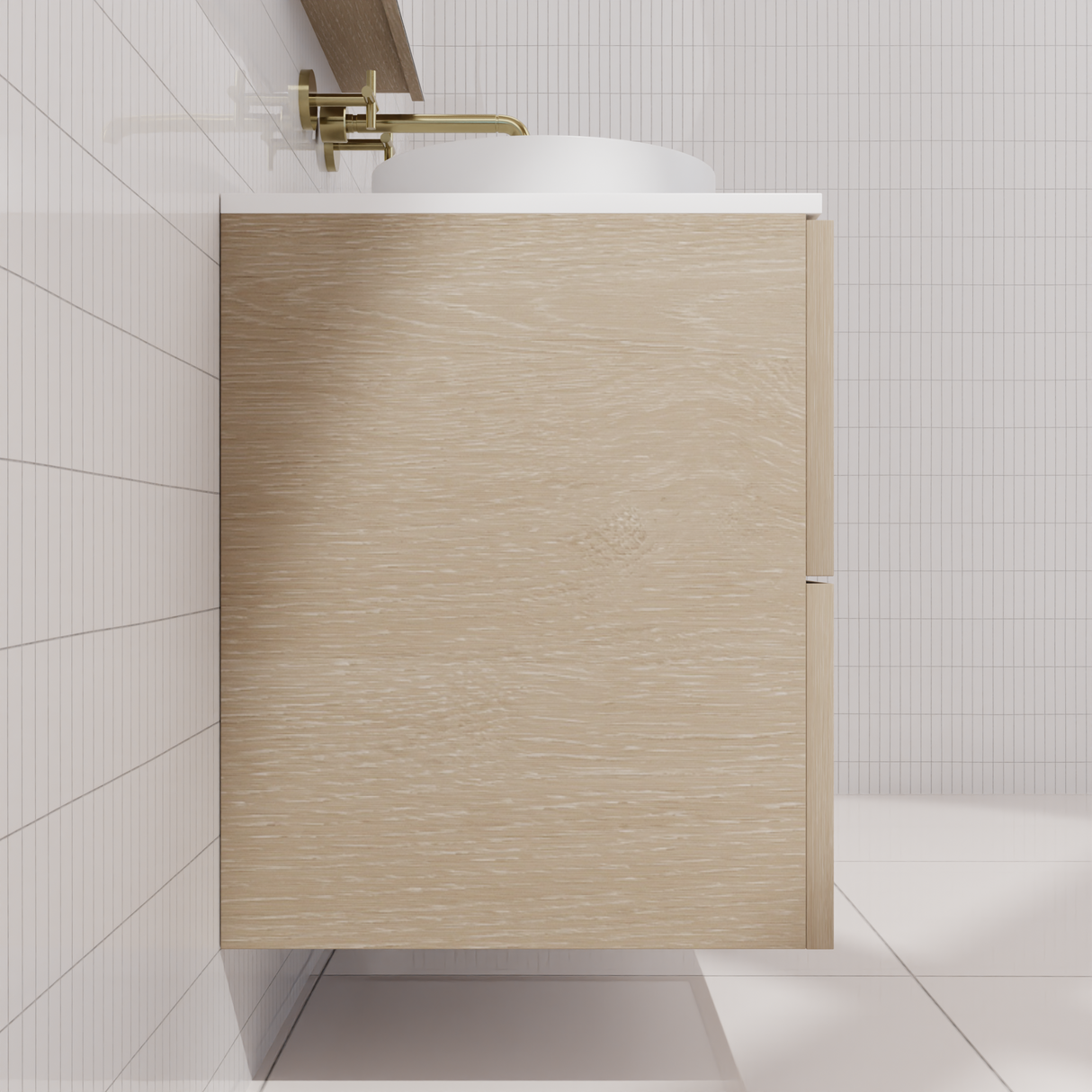 Odesa - 900mm Coastal Oak Wall Hung Vanity