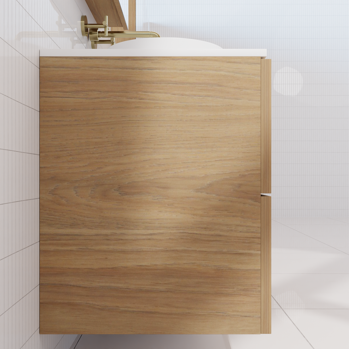 Odesa - 1800mm Prime Oak Wall Hung Vanity