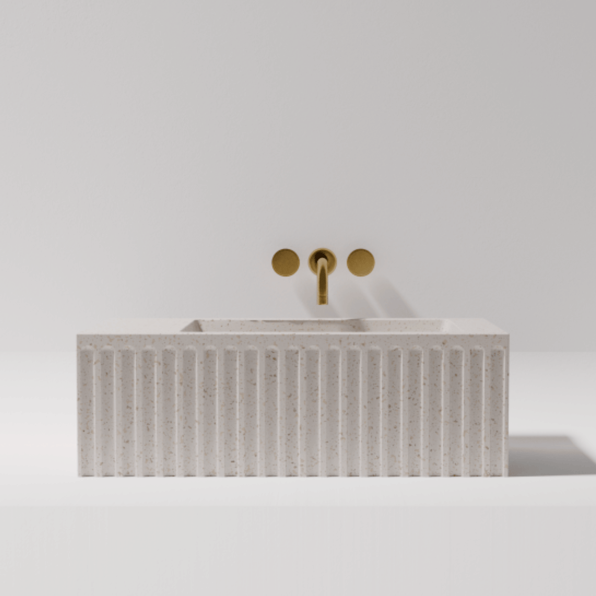 Pietra Bianca Wall Hung Basin Briza 600mm